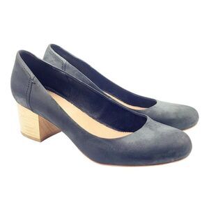 TOM's Block Heel Round Toe‎ Pumps - Size 9